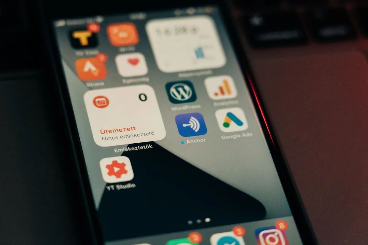 Mobil cihazda TikTok reklam ağı verilerini ve dijital pazarlama analizlerini inceleyen profesyonel